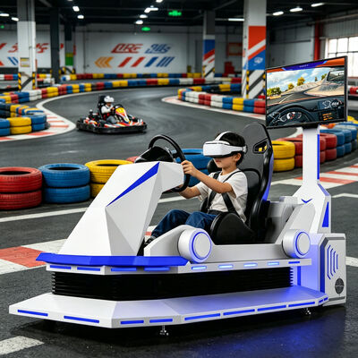 9D Metal VR Racing Simulator Indoor Car Karting Game Machine con esperienza di guida VR per occasioni aeroportuali e centri commerciali