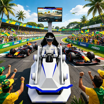 Vendita calda Indoor Dynamic VR 3 Dof Motion Piattaforma Simulatore di auto da corsa