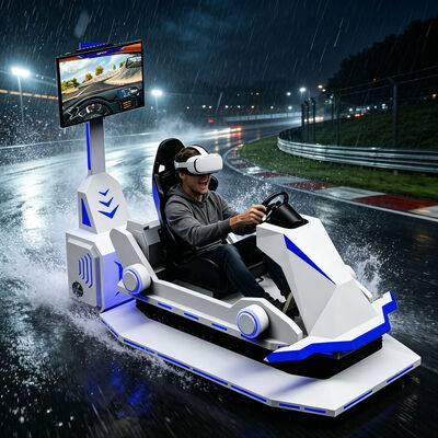 Macchina da gioco per corse automobilistiche F1 in accelerazione 3 DOF 9D VR Simulatore di corse Arcade Simulatore di guida Attrezzatura per realtà virtuale in metallo per interni
