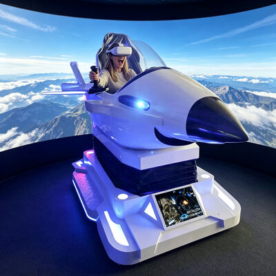 Simulatore di volo dinamico 3D grande 9d VR Fighter Casa interna PC di plastica Capsula spaziale Aeromobili attrezzature di gioco Centri commerciali