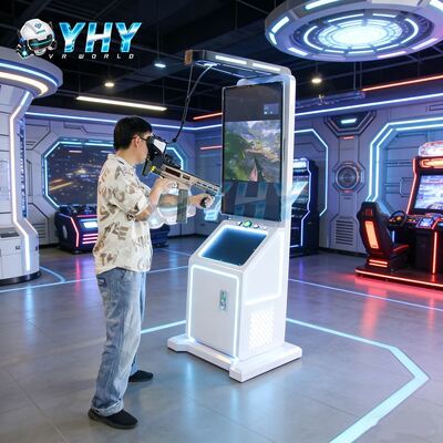 Piattaforma sportiva indoor VR Simulatore di battaglia singolo giocatore 9D Gun Machine VR headset per centro commerciale