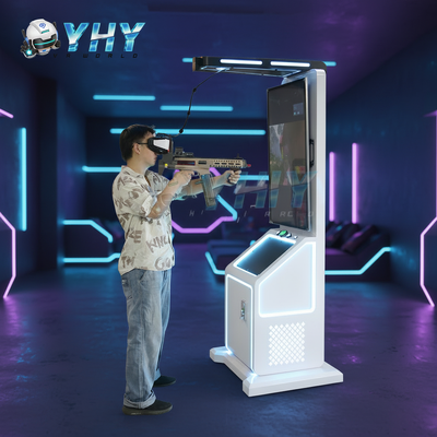 Piattaforma sportiva indoor VR Simulatore di battaglia singolo giocatore 9D Gun Machine VR headset per centro commerciale