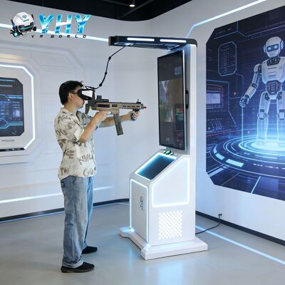 9D VR Simulator Virtual Reality Giochi di battaglia con pistole Shooter a piedi Scuola a casa Aeroporto Scopi educativi Realizzato in PC Metal Steel