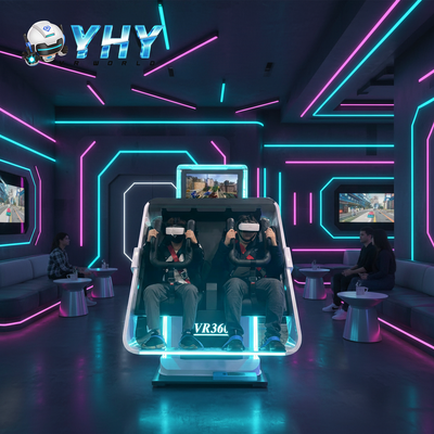 Guadagnare denaro Business 9d VR 360 gradi di rotazione 2 posti VR Simulator Grande vendita per marzo Acquisti Festival