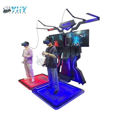 VR Shoot Shooter Gun Simulator 9d Virtual Reality Arena 2 giocatori Fruit Ninja Musica Danza Rivoluzione Macchina di gioco