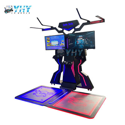 VR Shoot Shooter Gun Simulator 9d Virtual Reality Arena 2 giocatori Fruit Ninja Musica Danza Rivoluzione Macchina di gioco