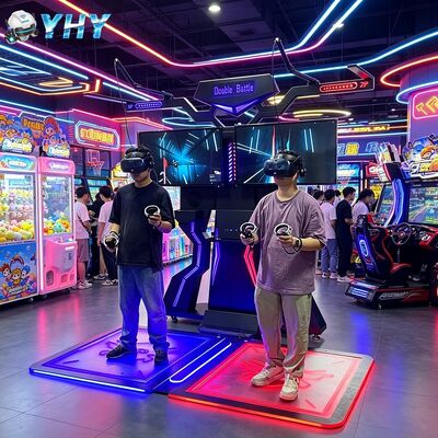 2 giocatori FPS VR Kat Walker Arcade Treadmill Machine 9D VR Simulator Piattaforma di camminata