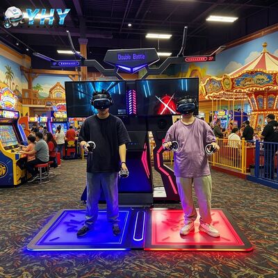 Indoor Multiplayer 9D VR Cinema Interactive Games Simulator Piattaforma Metal Construction Home Use Daycare-Friendly 60+