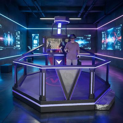 Parco tematico al coperto Guadagna denaro Piattaforma ambulante VR per giochi di battaglia in realtà virtuale