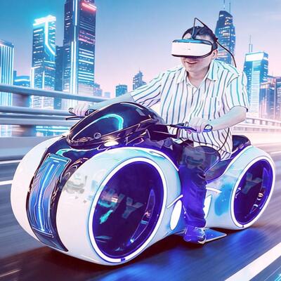 Simulatore di guida di moto da corsa per parchi di divertimento VR