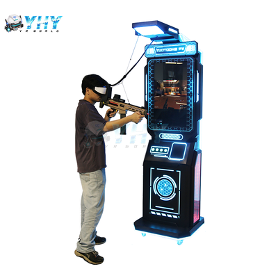 Simulatore di sparatutto VR in 9D in realtà virtuale in piedi Macchina di gioco arcade con controller di movimento per il parco