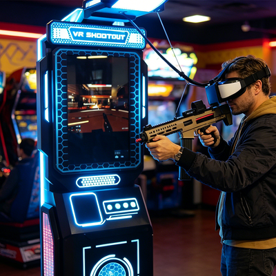 Simulatore di sparatutto di battaglia in realtà virtuale, simulatore di giochi VR self-service, macchina arcade