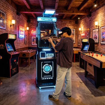 Macchina Arcade VR Commerciale Standalone Supporta Simulatore di Pistola per Realtà Virtuale Coin-Operated con Schermo LCD