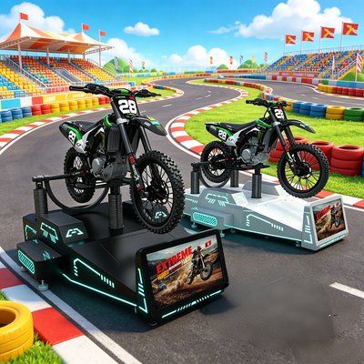 Simulatore di moto di montagna VR commerciale Piattaforma di arcade di fitness interattivo e sport estremi