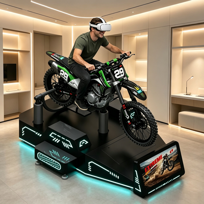 Piattaforma di movimento per moto da fuoristrada VR con feedback di movimento in tempo reale ad alta precisione