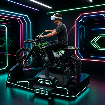 Piattaforma di movimento per moto da fuoristrada VR con feedback di movimento in tempo reale ad alta precisione