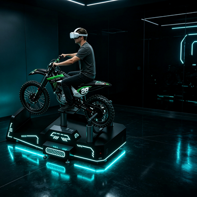 Fabbrica di Guangzhou Simulatore di moto di montagna VR commerciale con sistema di feedback aptico