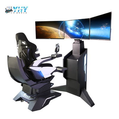Simulatori di volo VR da 1100W 3 assi piattaforma dinamica 360 sedia rotante con joystick