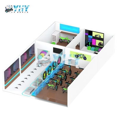 Realtà virtuale interattiva 6 posti 9D Vr Motocicletta per bambini e adulti