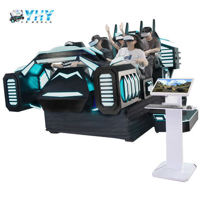 9D Cinema Virtual Reality Game Machines 6-seat VR Motion Simulator Indoor Shopping Mall Adventure Park