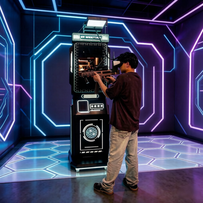 Offerta speciale Macchina simulatore di tiro VR 9D Macchina da gioco interattiva VR con pistola per centri arcade