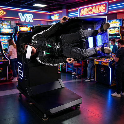 Sicuro e compatto 360 VR Flight Simulator Machine con 21.5 Inch Touch Control System