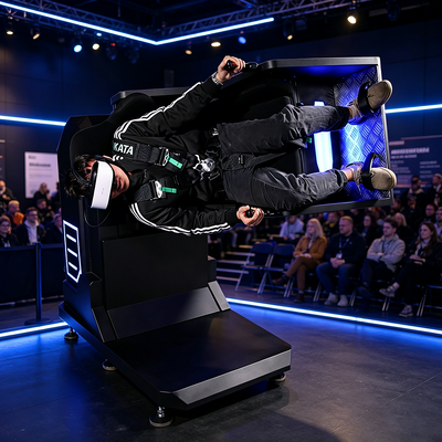 Vendita Diretta di Fabbrica Mini Simulatore di Movimento VR Rotante a 360 Gradi per Parchi a Tema e Centri di Intrattenimento