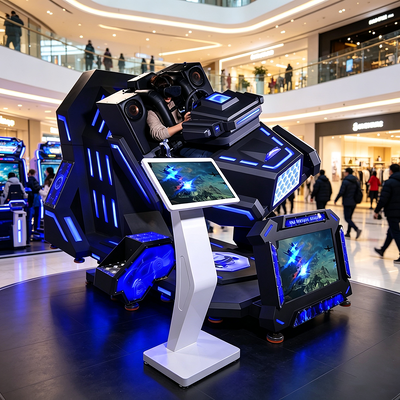Equipaggiamento per arcade di 360 VR con schermo esterno da 32 pollici