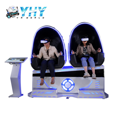 Simulatore da due giocatori di DOF della sedia 3 dell'uovo di realtà virtuale di divertimento 9D con il colpo posteriore
