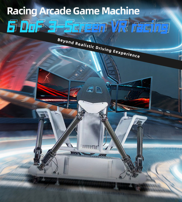 3 scherma 6 il DOF VR che corrono il cilindro elettrico Arcade Game Machine del simulatore 5.0KW