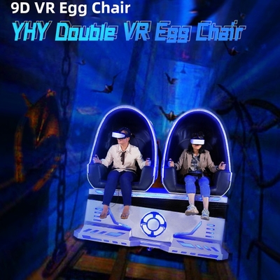 3 sedia di Kino Simulator Virtual Reality Egg del cinema dell'uovo VR di DOF 9D con il fronte dell'aria