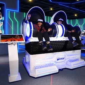 2 cinema di film del simulatore 2.5KW VR della sedia 9D di realtà virtuale di Seat con illuminazione fresca